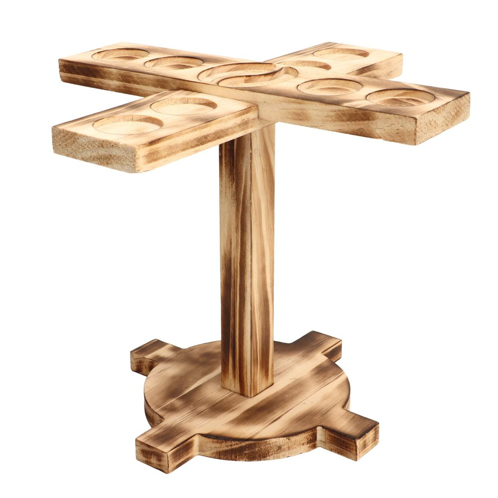 Tbest Ring Toss Game for Adults, Wooden Hook-and-Ring Battle Game for Home Entertainment and Parties (Black)