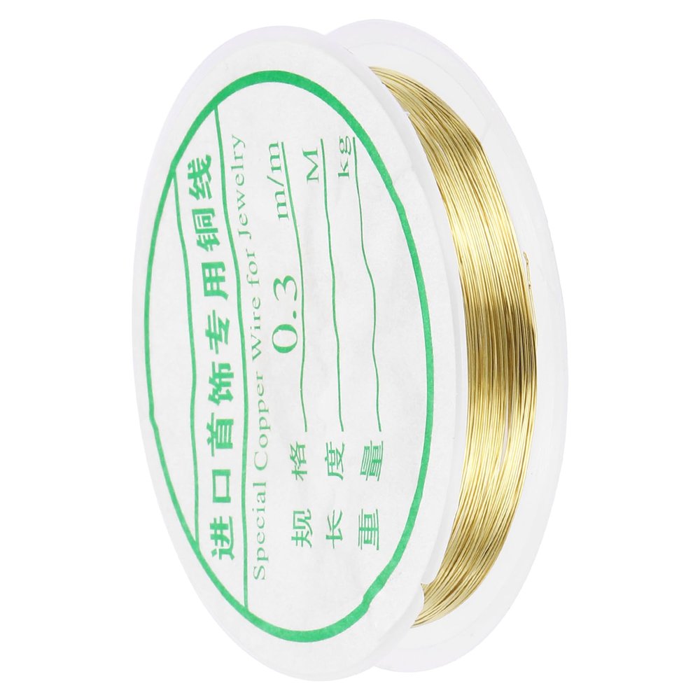 QUARKZMAN 0.3 mm / 28 Gauge Copper Wire for Jewelry Making - 15m