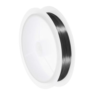 QUARKZMAN 28 Gauge Copper Wire for Jewelry Making, Black, 36M