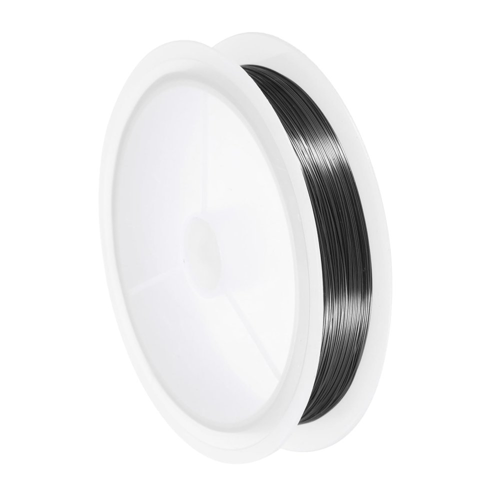 QUARKZMAN 28 Gauge Copper Wire for Jewelry Making, Black, 36M