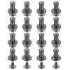 QUARKZMAN 16 Pcs Leather Rivets with Screw Back, Metallic Black view 1