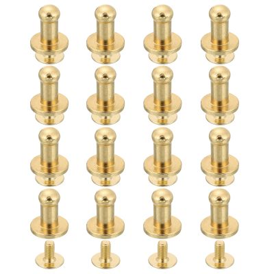 QUARKZMAN 16 Pcs Leather Rivets