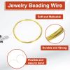 QUARKZMAN 24 Gauge Copper Wire for Jewelry Making, 1 Roll 5m Craft Resistant Beading Wire (Gold) view 3