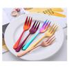 Rainbow Dessert Fork view 3