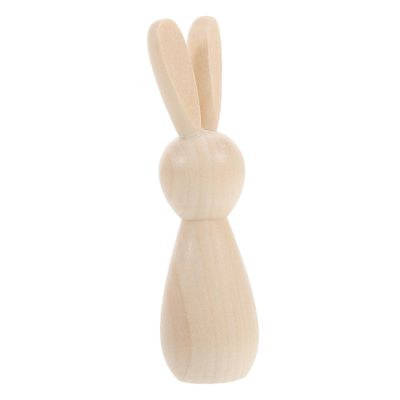 TOYANDONA Wooden Easter Bunny Figures for Painting