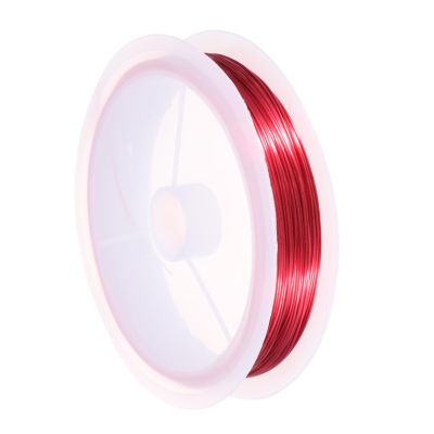 QUARKZMAN 24 Gauge Copper Wire for Jewelry Making, Red, 18M