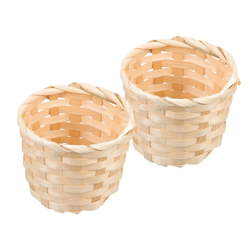 FUNOMOCYA Bamboo Woven Organizer - Set of 2