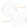 Didiseaon Transparent Fillable Flat Plastic Easter Eggs, 12-Pack, 5 x 8 cm view 3