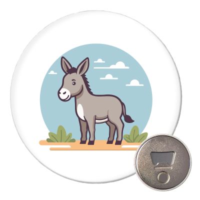 Cute Donkey Magnet Bottle Opener