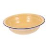 TOPPERFUN Large Yellow Vintage-Style Enamel Bowl view 1