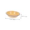 TOPPERFUN Large Yellow Vintage-Style Enamel Bowl view 2