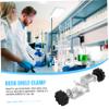 Laboratory Clamp with Double Screw for Flasks, Iron, Silver view 3