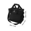 15L Insulated Cooler Lunch Bag, Leakproof, Foldable, Black view 3