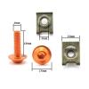 BDDXWSM Motorcycle Fairing Screws, Nuts & Clips Set for ZX11, ZX7R, ZX7RR, ZX9, ZZR1200, ER5, GPZ500S and EX500R, Silver view 3