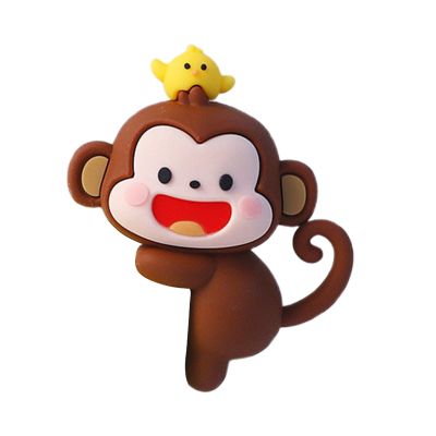 Monkey Figures for Computer - Desk Decor, Tiny Cartoon Monkey Statues