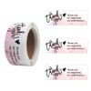 1 Roll / 120 pcs Thank You Stickers - Pink view 1