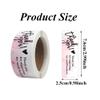 1 Roll / 120 pcs Thank You Stickers - Pink view 2