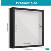 3D Shadow Box Frame, Deep Wood Display Frame for Objects up to 3 cm, Photos, Crafts, Artwork and Keepsakes, Black view 2