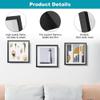 3D Shadow Box Frame, Deep Wood Display Frame for Objects up to 3 cm, Photos, Crafts, Artwork and Keepsakes, Black view 3