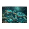 1,500-Piece Ocean Floor Turtle Wooden XXL Puzzle for Adults with Box and Poster - 1T-636 view 1
