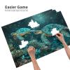 1,500-Piece Ocean Floor Turtle Wooden XXL Puzzle for Adults with Box and Poster - 1T-636 view 4
