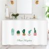 Highdi Self-Adhesive Cabinet Curtain with Velcro, Potted Cactus, 80 x 120 cm view 1