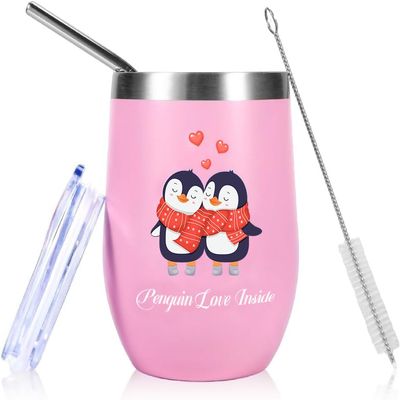 Penguin Coffee Mug Gift for Valentine's Day