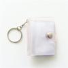 Mini Photo Card Holder, Photo Binder, Album, 5.1 cm, 16 Pockets, Photo Album with Keychain (2.5 cm, Pink) view 1