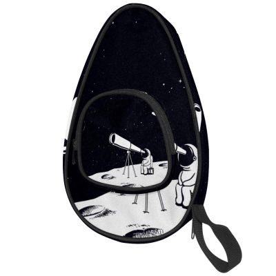 VAPOKF Table Tennis Paddle Case, Astronaut on the Moon