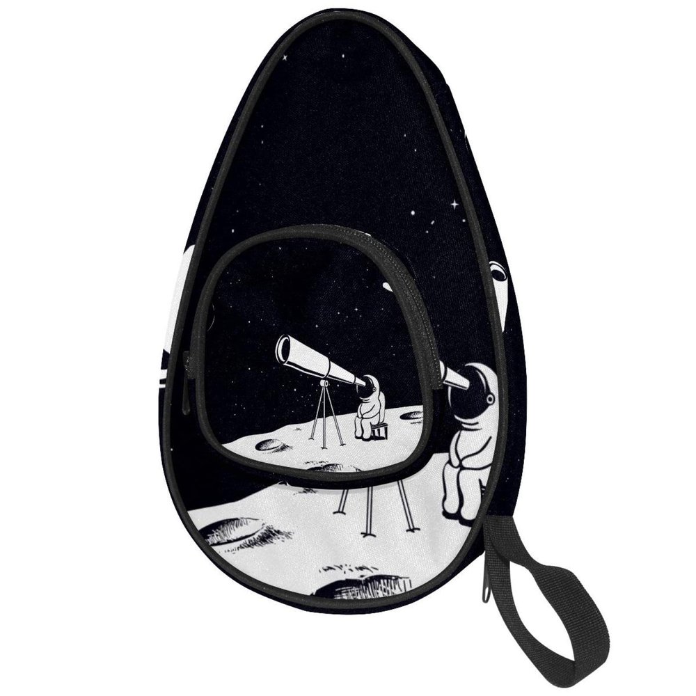 VAPOKF Table Tennis Paddle Case, Astronaut on the Moon