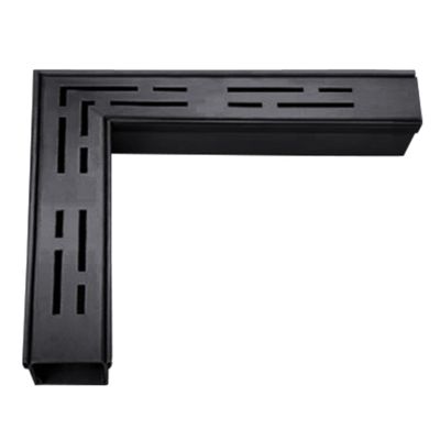 DKRAHRJJ Stainless Steel Drainage Channel, Trench Drain for Terraces and Bathrooms, Black, 25 × 5 × 3 cm
