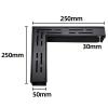 DKRAHRJJ Stainless Steel Drainage Channel, Trench Drain for Terraces and Bathrooms, Black, 25 × 5 × 3 cm view 2