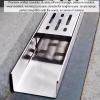 DKRAHRJJ Stainless Steel Drainage Channel, Trench Drain for Terraces and Bathrooms, Black, 25 × 5 × 3 cm view 3
