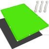 Balcony Sun Shade Sail 1.8 x 3.4 m, Waterproof Rectangular PES, UV-Resistant, Pale Green view 1
