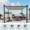 Balcony Sun Shade Sail 1.8 x 3.4 m, Waterproof Rectangular PES, UV-Resistant, Pale Green view 4