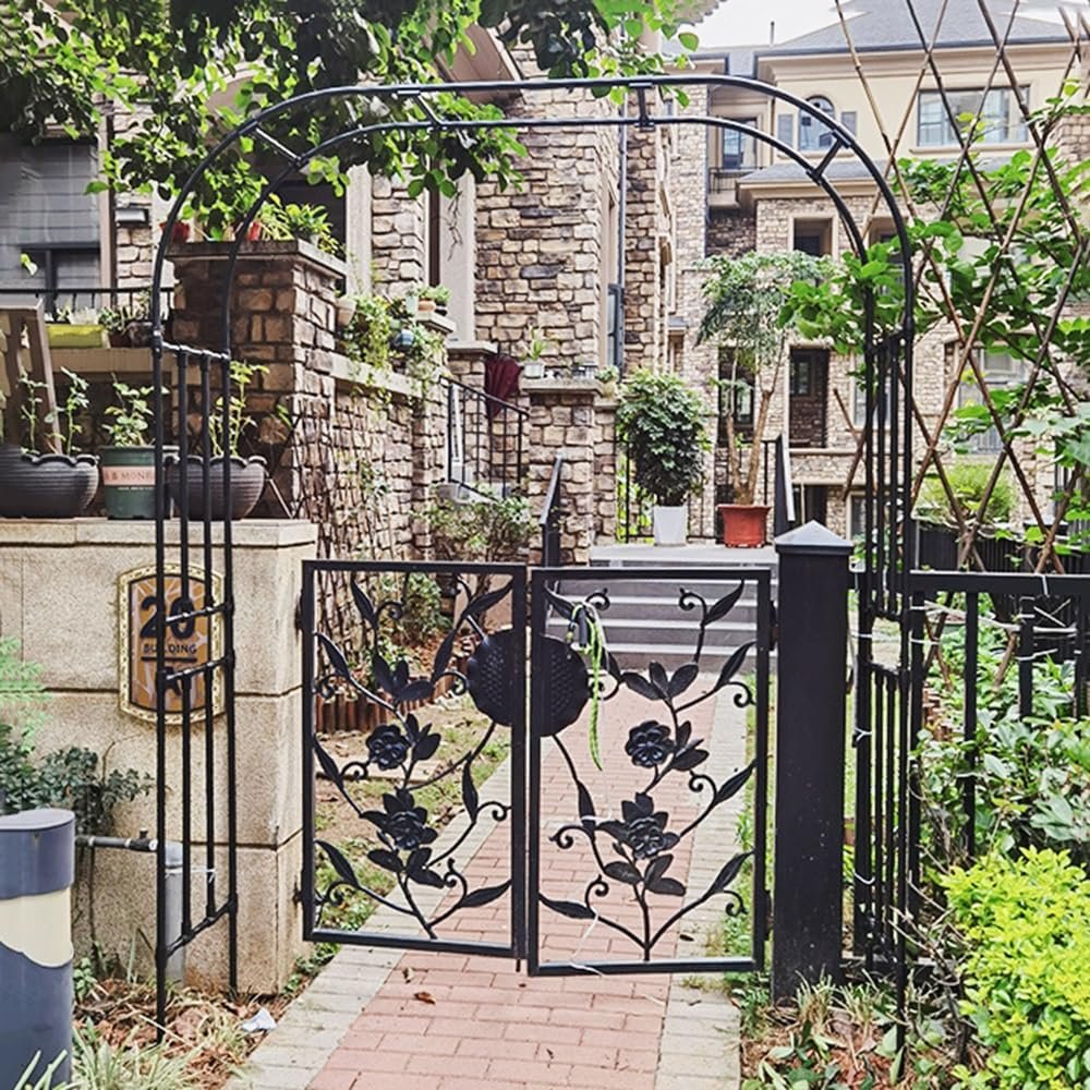 Metal Garden Arch, Sturdy Rose Arch and Tube Trellis for Climbing Plants, 1.5 m, 1.8 m, 2 m, 2.5 m, 2.5 m, 7.8 m, 8 m, 8 m