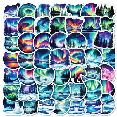 Ppmter 50 Pack Northern Lights Stickers