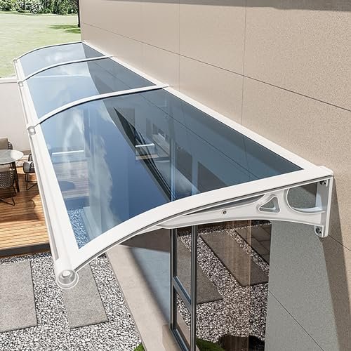 Polycarbonate Door and Window Awning with Aluminum Brackets
