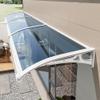 Polycarbonate Door and Window Awning with Aluminum Brackets view 1