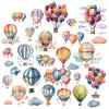 Craspire 8 Sheet Hot Air Balloon Window Stickers view 1