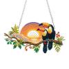 EOBROMD Tukan Diamond Painting Window Decorations view 1