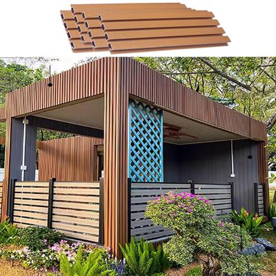 1.8 m High Wood-Plastic Composite Privacy Fence, 194.4 x 183 cm