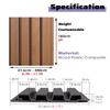1.8 m High Wood-Plastic Composite Privacy Fence, 194.4 x 183 cm view 2