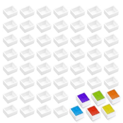 50 Pack Watercolor Half Pans