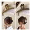 UYFRD Large Matte Cross Hair Clip for Women, Dark Brown view 3