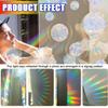 LAKJUOZ 26-Piece Round Prism Window Stickers view 4