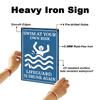 DOODLREAM Metal Sign - Swim at Your Own Risk view 3