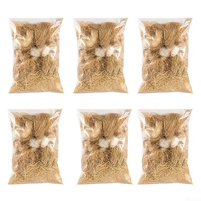 Bird Nesting Material, Bird Nests, Bedding, Hummingbird Nesting Material (6 Pcs.)