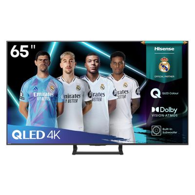 Hisense 65A7Q QLED Smart TV, Dolby Vision & Atmos, Built-in Subwoofer, 60 Hz Game Mode, Bluetooth & HDMI 2.1, TV Sharing, Alexa Built-in & VIDAA Voice