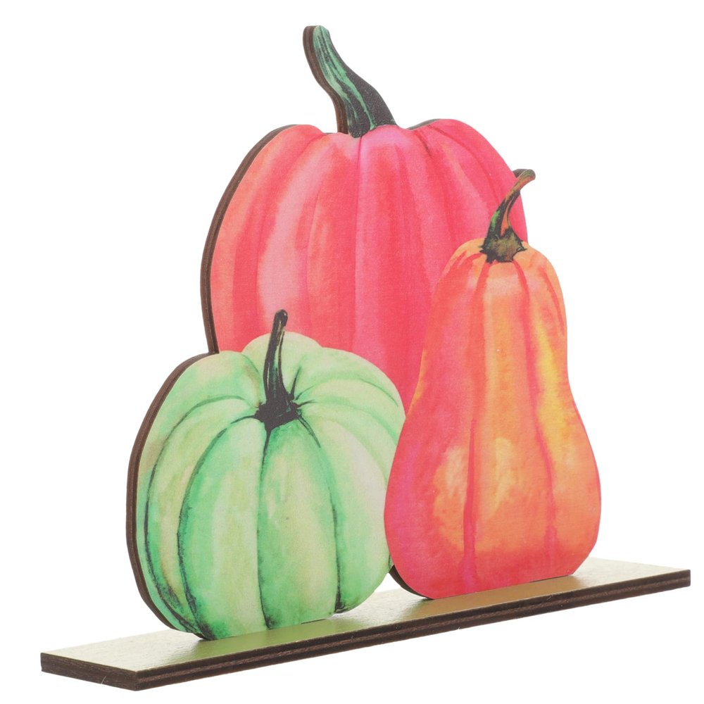 Tofficu Wooden Pumpkin Decoration for Fall and Thanksgiving
